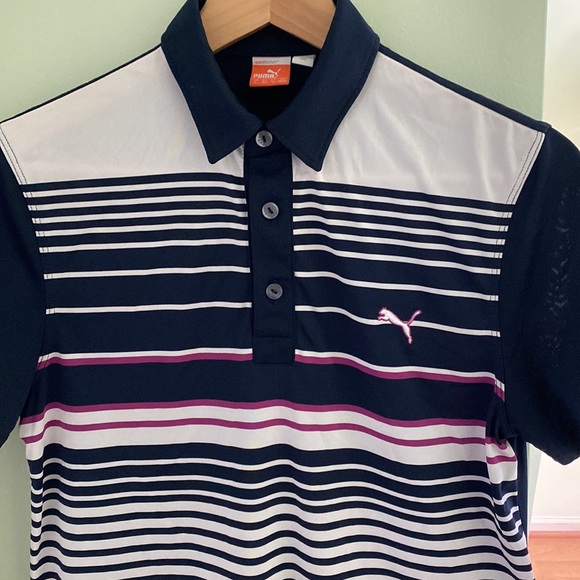 Boys Puma Sport Lifestyle Golf Dry Cell Shirt Sz Large - Picture 2 of 5